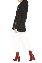 Load image into Gallery viewer, Hooded techno fabric downjacket
