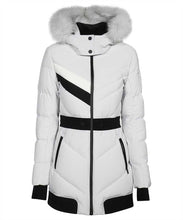 Load image into Gallery viewer, Cambria fur hood long down jacket
