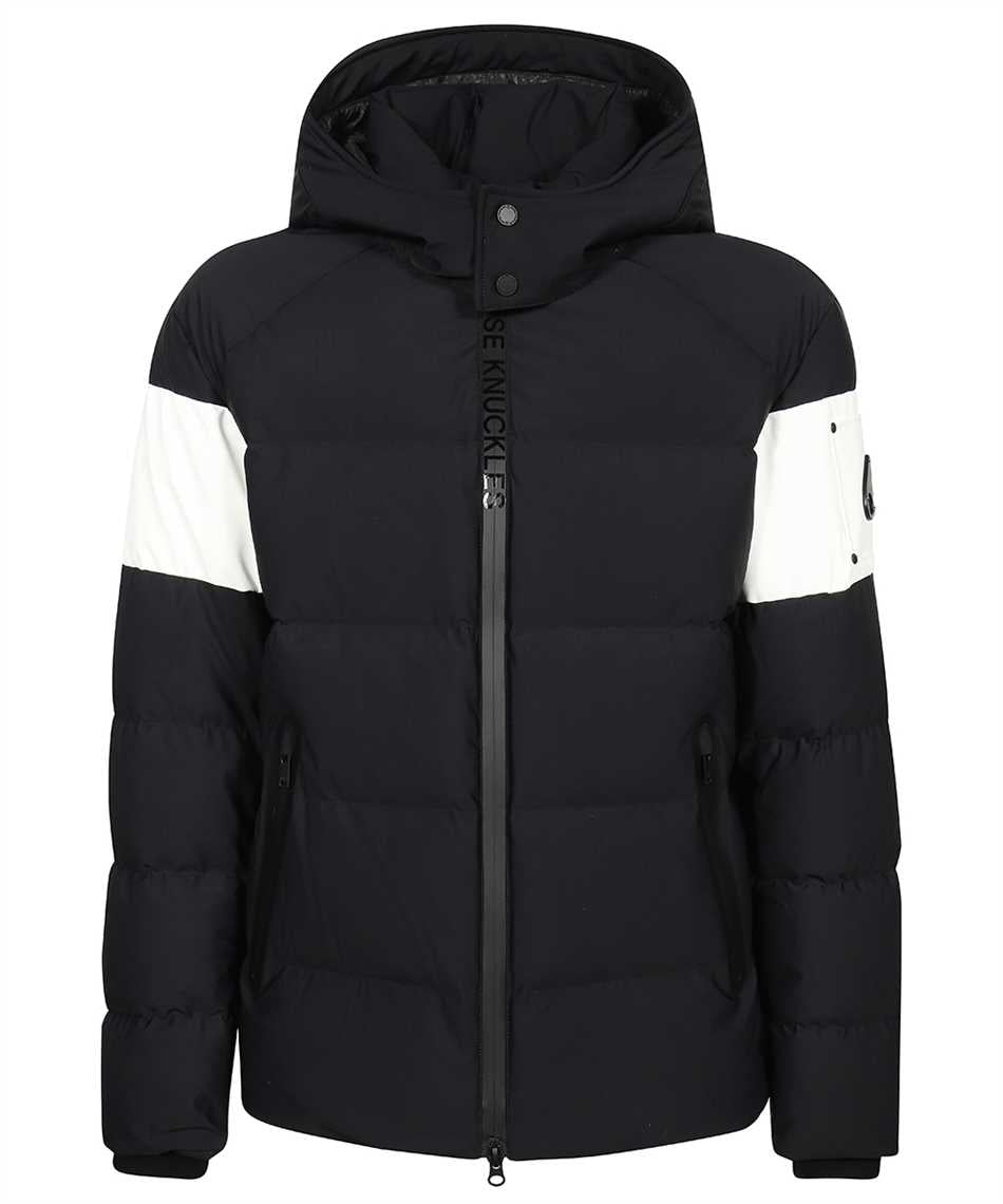 Hooded nylon down jacket
