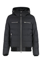 Load image into Gallery viewer, Cloud bomber jacket with lambskin finishes
