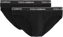 Load image into Gallery viewer, Set of two cotton briefs with logoed elastic band
