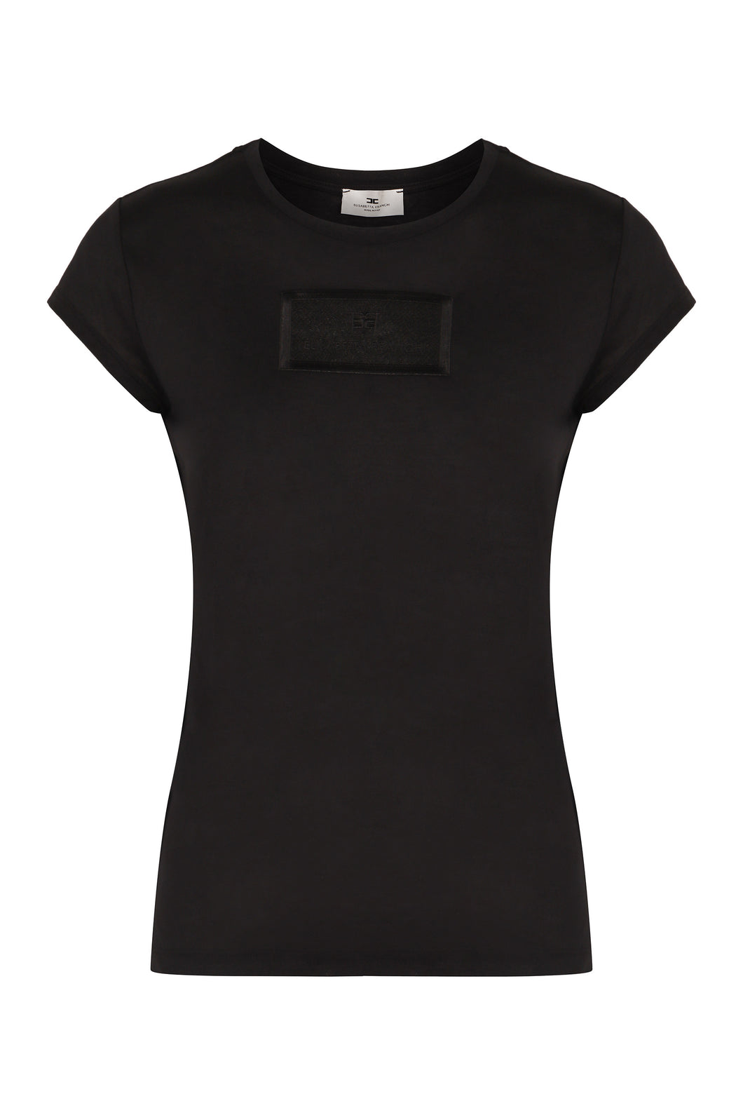 Viscose crew-neck T-shirt