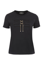 Load image into Gallery viewer, Embroidered cotton T-shirt
