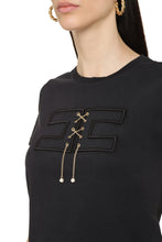 Load image into Gallery viewer, Embroidered cotton T-shirt
