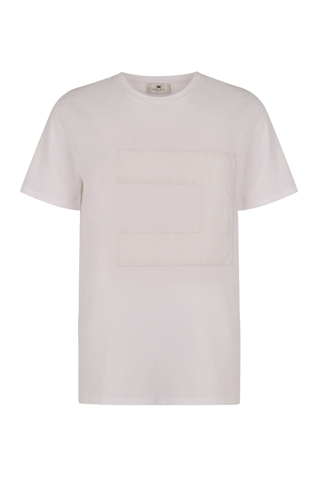 Viscose crew-neck T-shirt