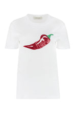 Load image into Gallery viewer, Mach embroidered cotton T-shirt
