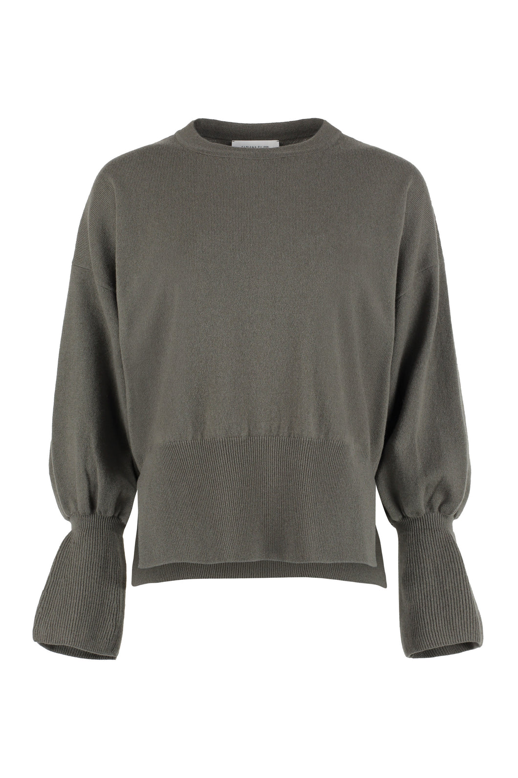 Virgin wool crew-neck sweater
