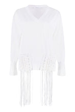 Load image into Gallery viewer, Cotton V-neck pullover
