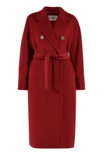 Load image into Gallery viewer, Madame double-breasted wool and cashmere coat
