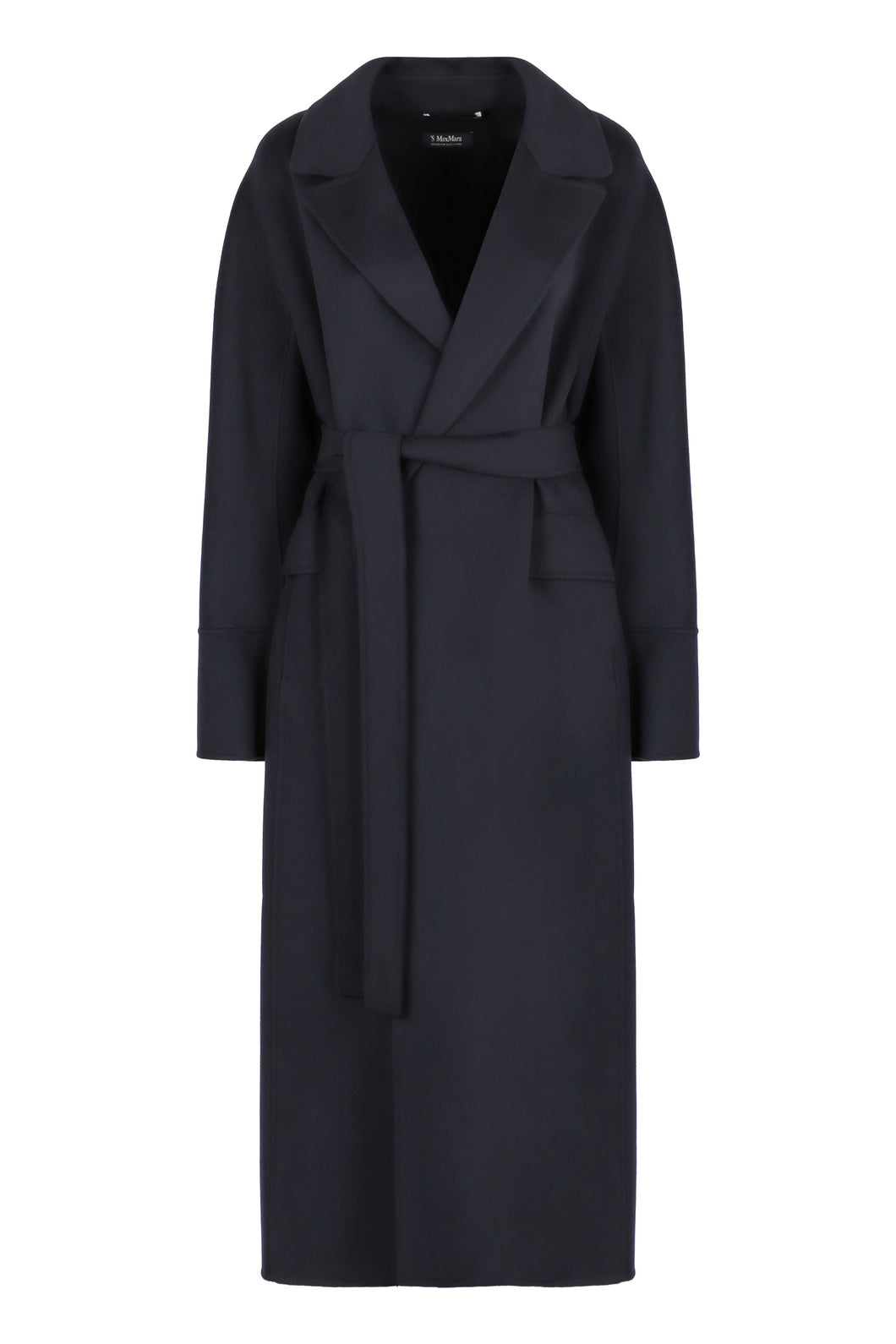 Malika virgin wool long coat