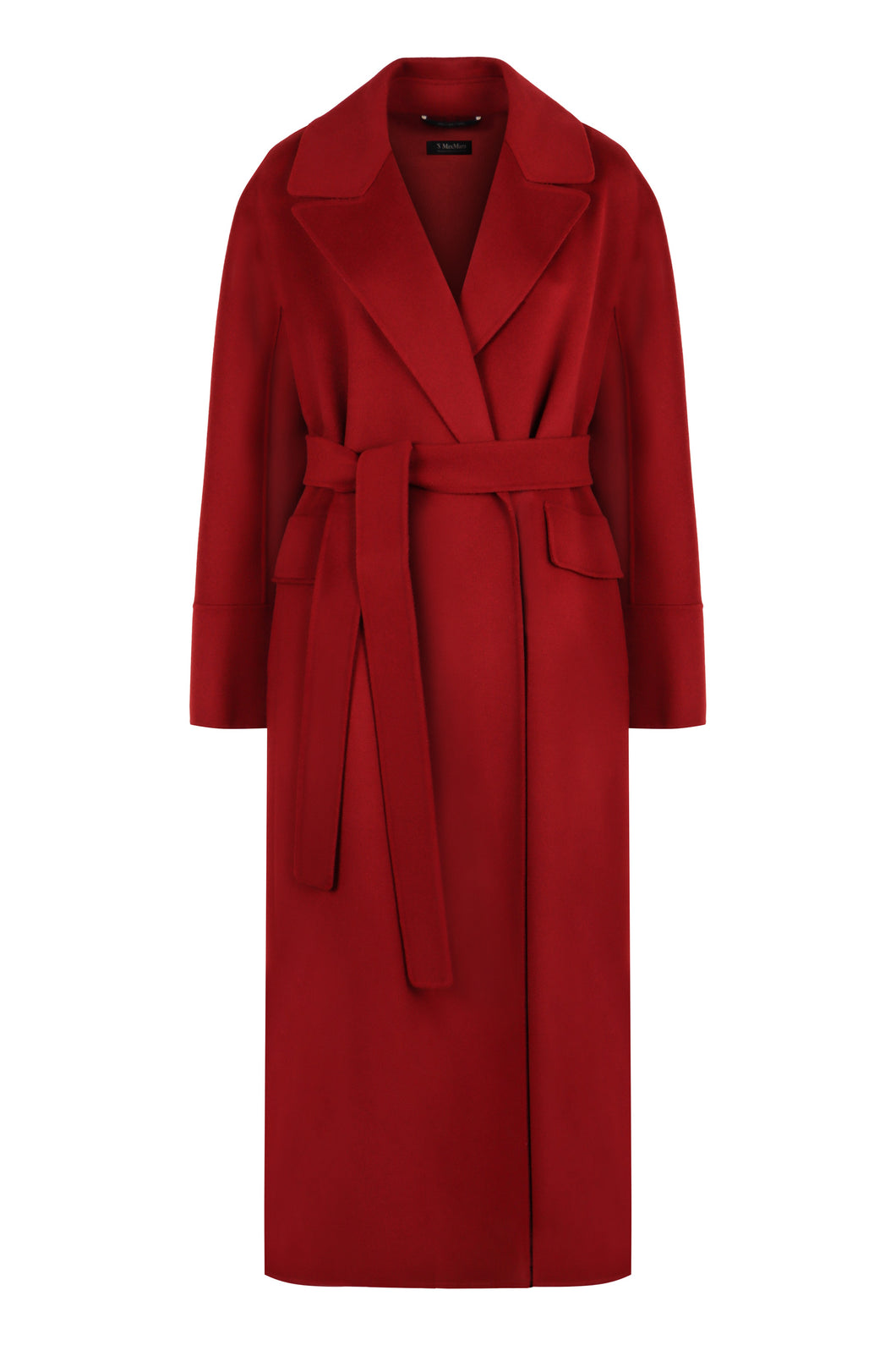 Malika virgin wool long coat