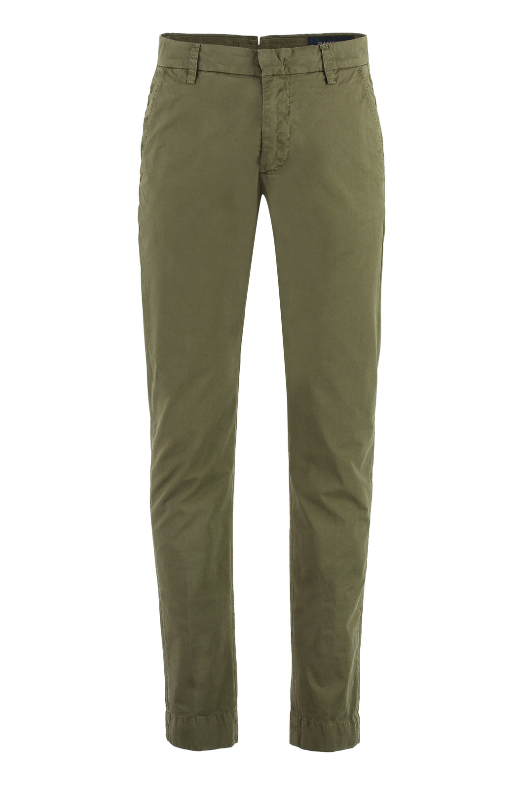 Stretch cotton chino trousers