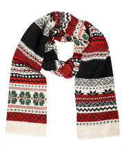 Load image into Gallery viewer, Maura jacquard motif knitted scarf
