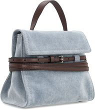 Load image into Gallery viewer, Moschino Tie Me Small Denim handbag
