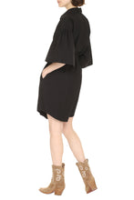 Load image into Gallery viewer, Belted cotton shirtdress
