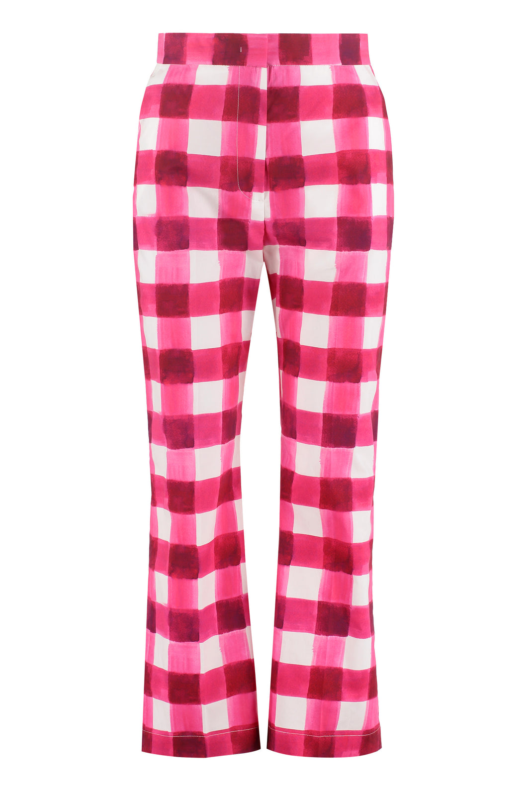 Printed cotton trousers