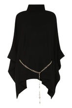 Load image into Gallery viewer, Wool turtleneck poncho
