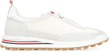Load image into Gallery viewer, Leather and fabric low-top sneakers
