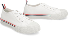 Load image into Gallery viewer, Collegiate canvas low-top sneakers

