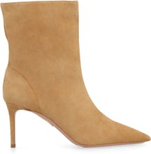 Load image into Gallery viewer, Matignon suede pointy-toe ankle boots
