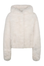 Load image into Gallery viewer, Jacket made of eco-fur with hood
