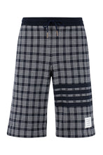Load image into Gallery viewer, Checked cotton shorts
