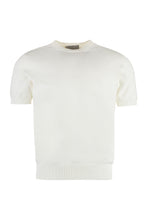 Load image into Gallery viewer, Cotton short sleeve sweater
