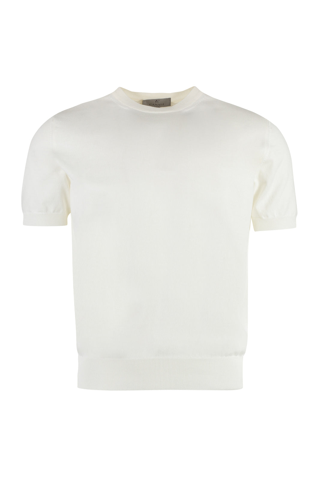 Cotton short sleeve sweater