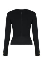 Load image into Gallery viewer, Jacket in knitwear with jewel buttons
