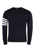 Load image into Gallery viewer, Striped sleeve wool pullover
