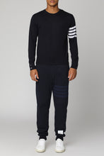 Load image into Gallery viewer, Striped sleeve wool pullover
