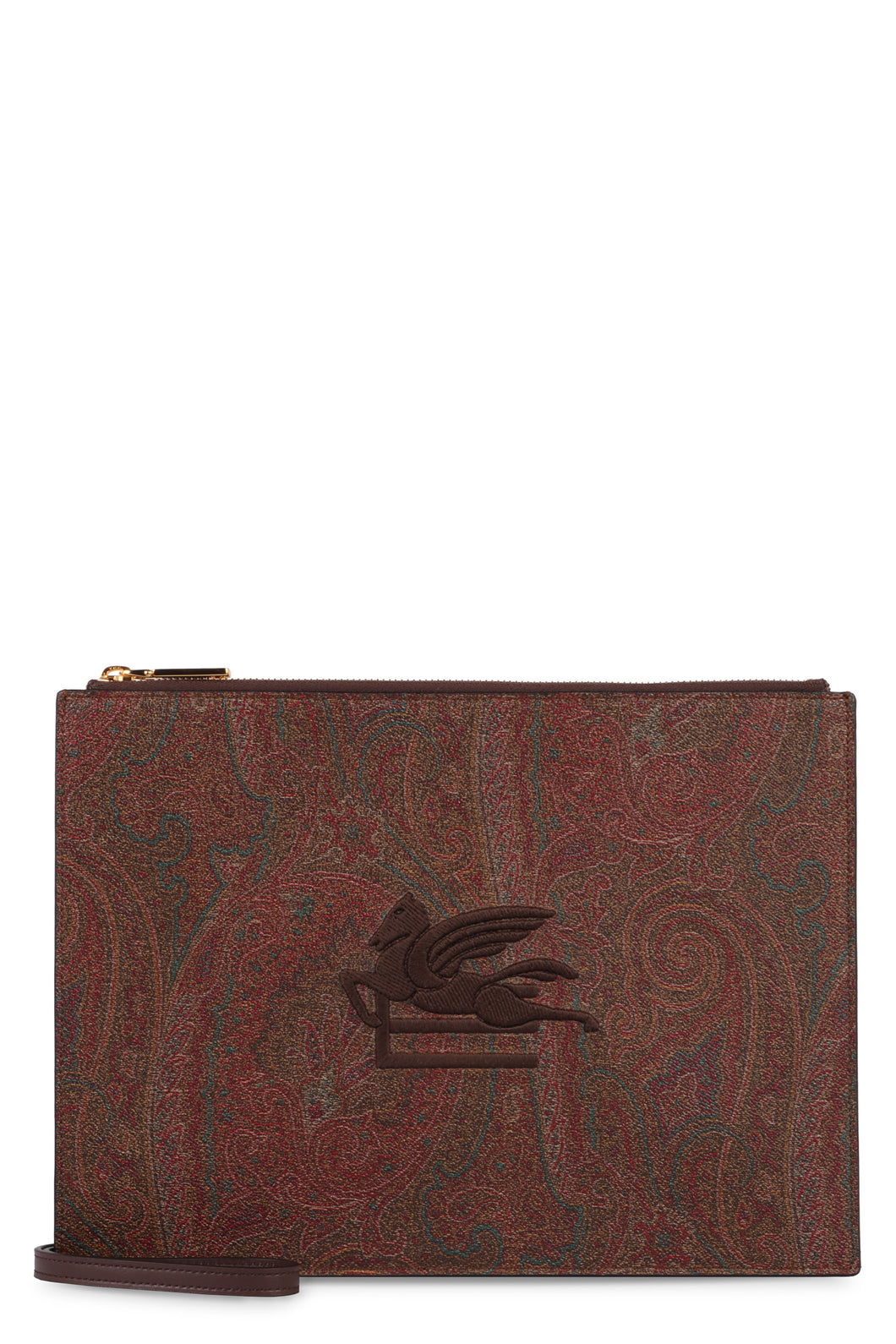 Jacquard fabric clutch