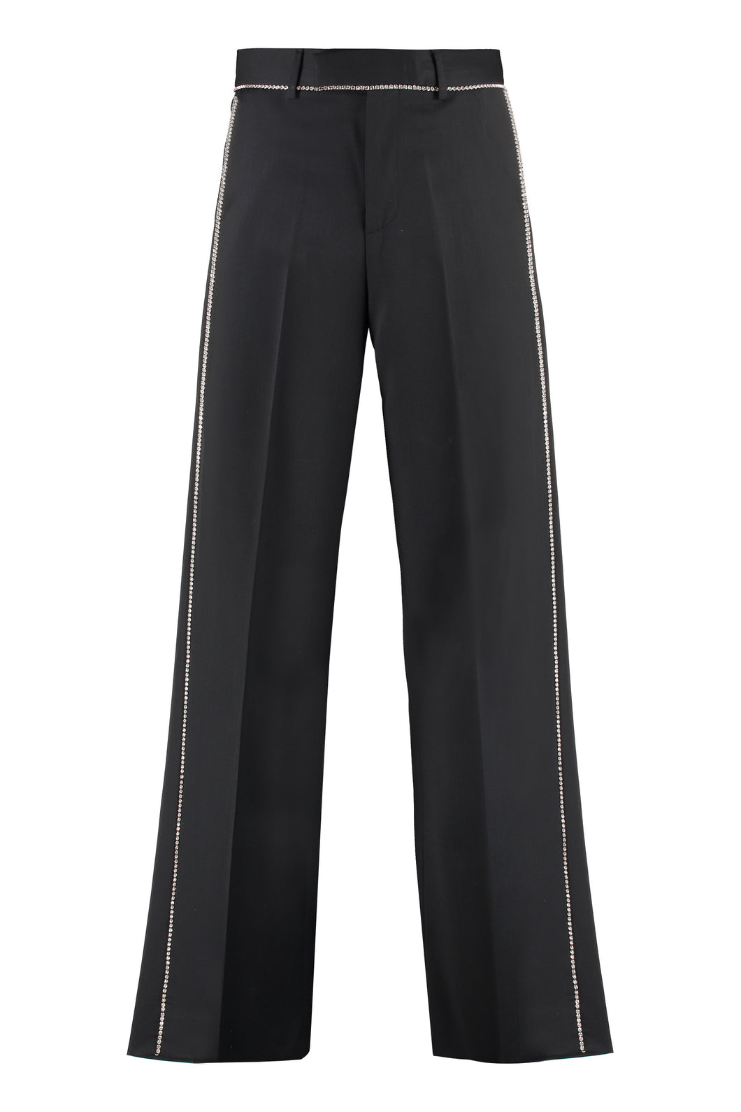 Wool straight-leg trousers