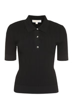 Load image into Gallery viewer, Ribbed knit polo shirt
