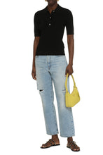 Load image into Gallery viewer, Ribbed knit polo shirt
