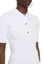 Load image into Gallery viewer, Ribbed knit polo shirt
