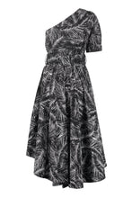 Load image into Gallery viewer, Printed one-shoulder dress
