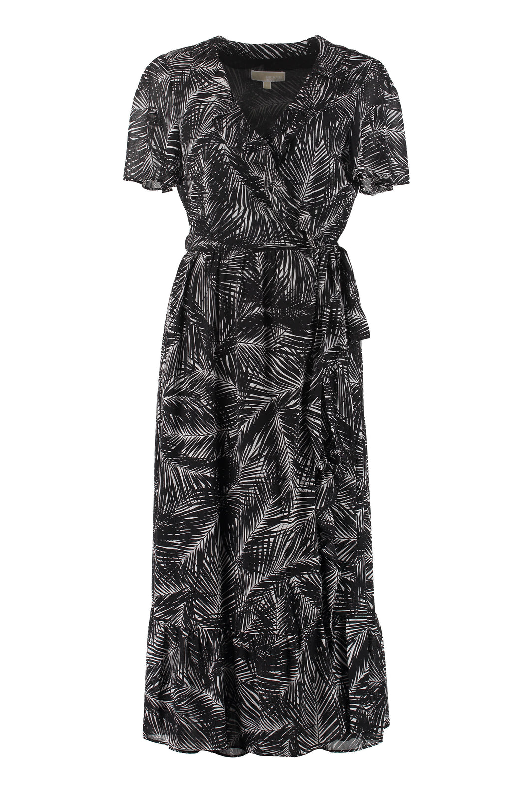 Printed crepe dress