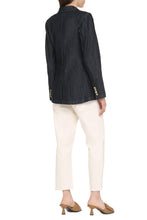 Load image into Gallery viewer, Denim single-breasted blazer

