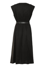 Load image into Gallery viewer, Belted cotton dress
