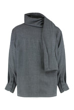 Load image into Gallery viewer, George shirt with detachable wool scarf

