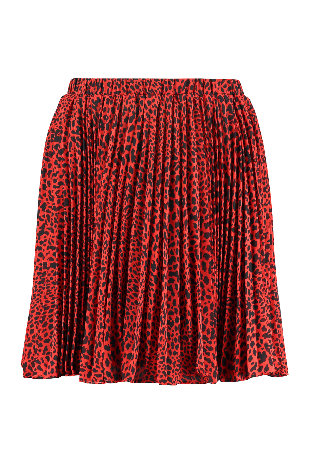 Printed pleated skirt