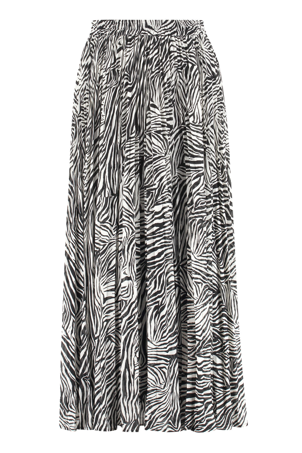 Printed pleated skirt