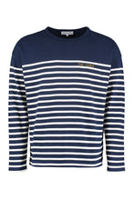 Load image into Gallery viewer, Striped crew-neck sweater
