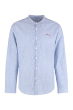 Load image into Gallery viewer, Embroidered striped cotton shirt
