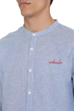 Load image into Gallery viewer, Embroidered striped cotton shirt
