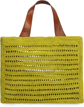Load image into Gallery viewer, Nosy raffia tote bag
