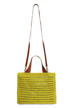 Load image into Gallery viewer, Nosy raffia tote bag
