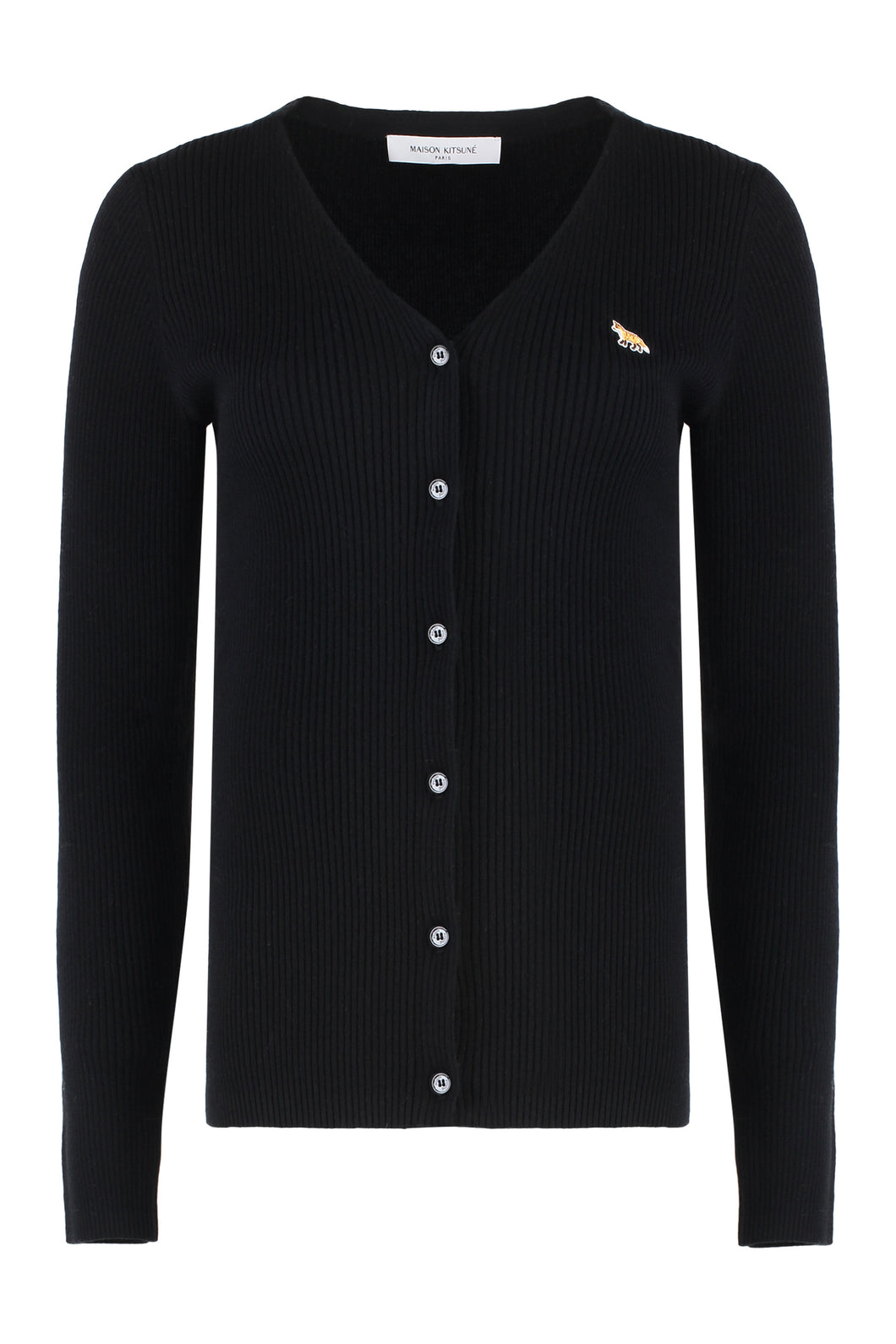 Ribbed-knit cardigan