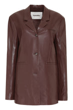 Load image into Gallery viewer, Ariza vegan leather blazer
